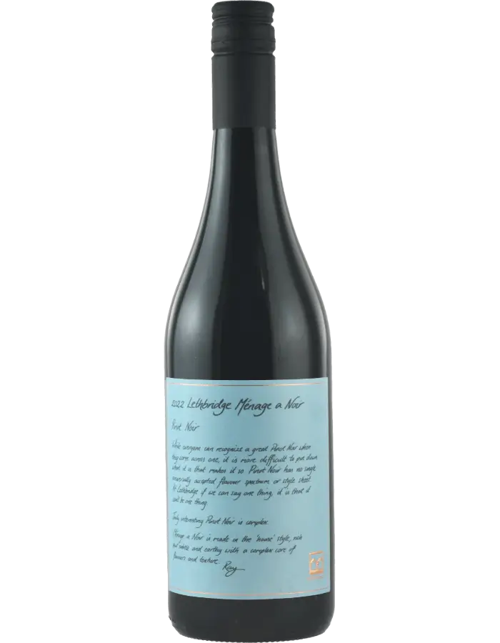 2023 Lethbridge Menage A Noir Pinot Noir