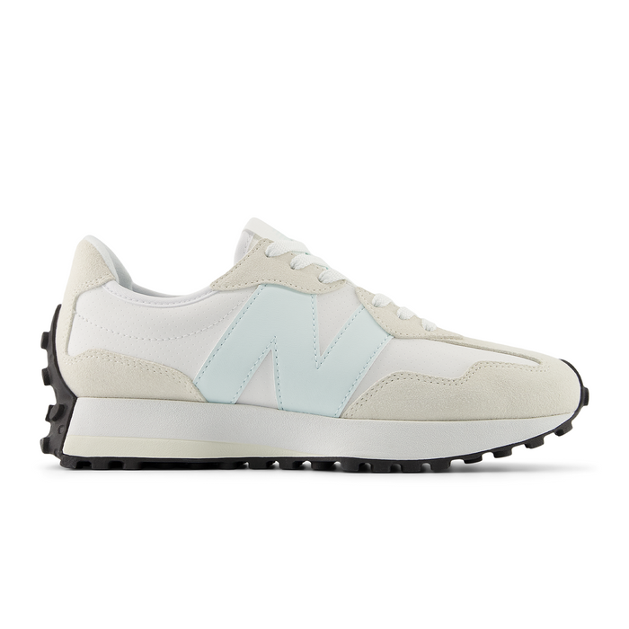 New Balance 327 Running Shoe (Women) - White/Glint Blue Athletic - Casual - Lace Up - The Heel Shoe Fitters