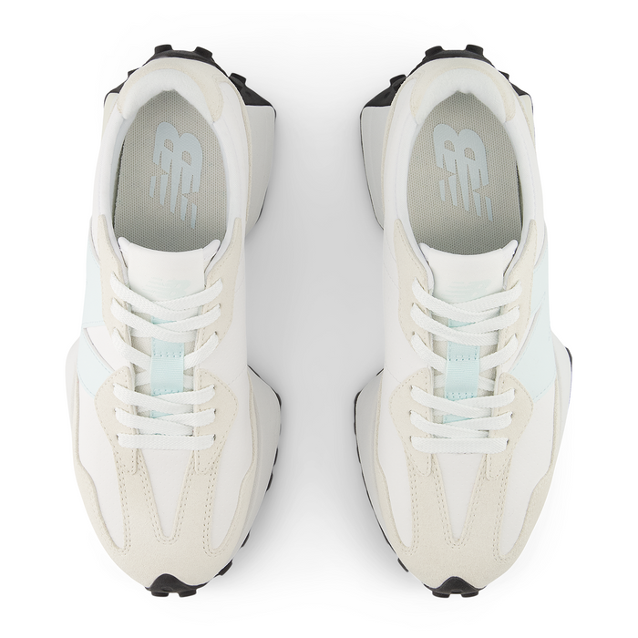 New Balance 327 Running Shoe (Women) - White/Glint Blue Athletic - Casual - Lace Up - The Heel Shoe Fitters