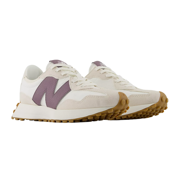 New Balance 327 Sneaker (Women) - Linen/Sea Salt/Dark Ice Wine Athletic - Casual - Lace Up - The Heel Shoe Fitters