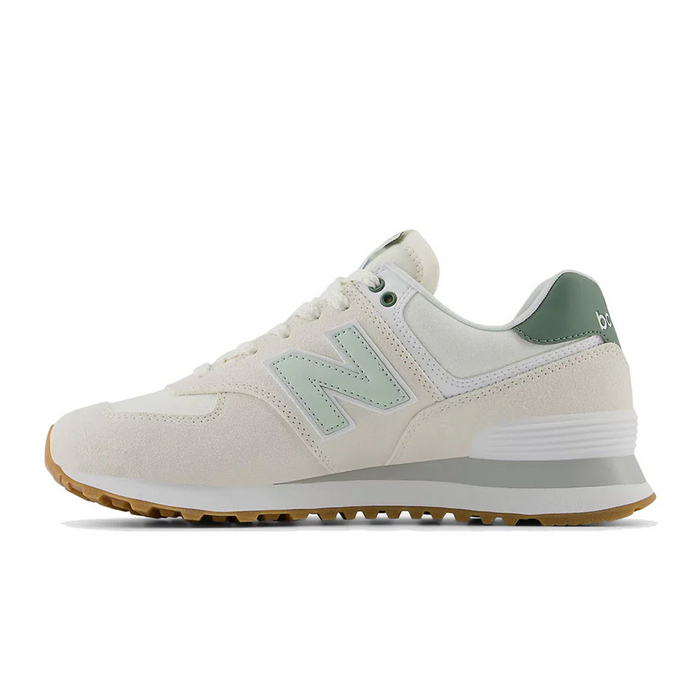 New Balance 574 Sneaker (Women) - Sea Salt/New Spruce Athletic - Casual - Lace Up - The Heel Shoe Fitters