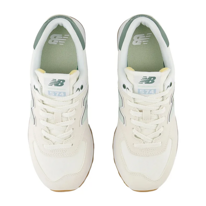 New Balance 574 Sneaker (Women) - Sea Salt/New Spruce Athletic - Casual - Lace Up - The Heel Shoe Fitters