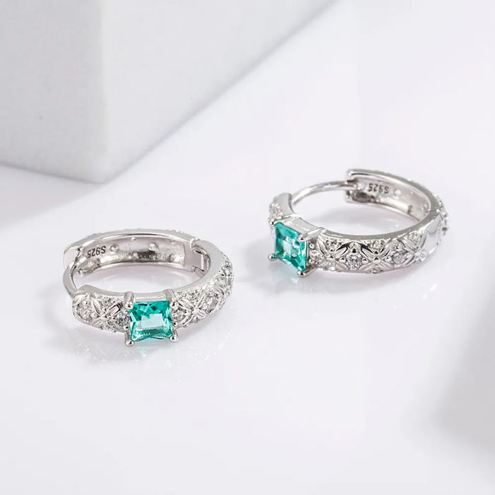925 sterling silver daily versatile platinum plated earrings jewelry