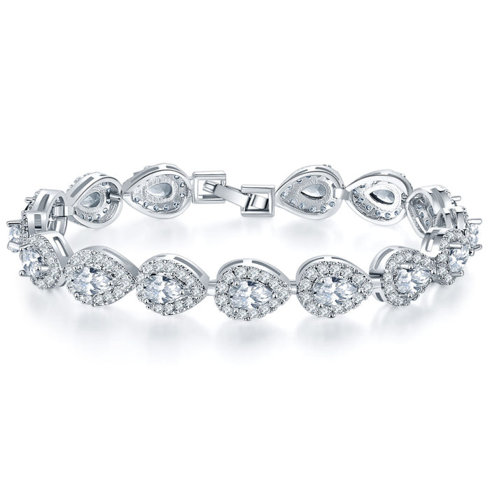 AAA Zircon Bracelet with Micro-Set Copper Jewelry Main Stone Bracelet