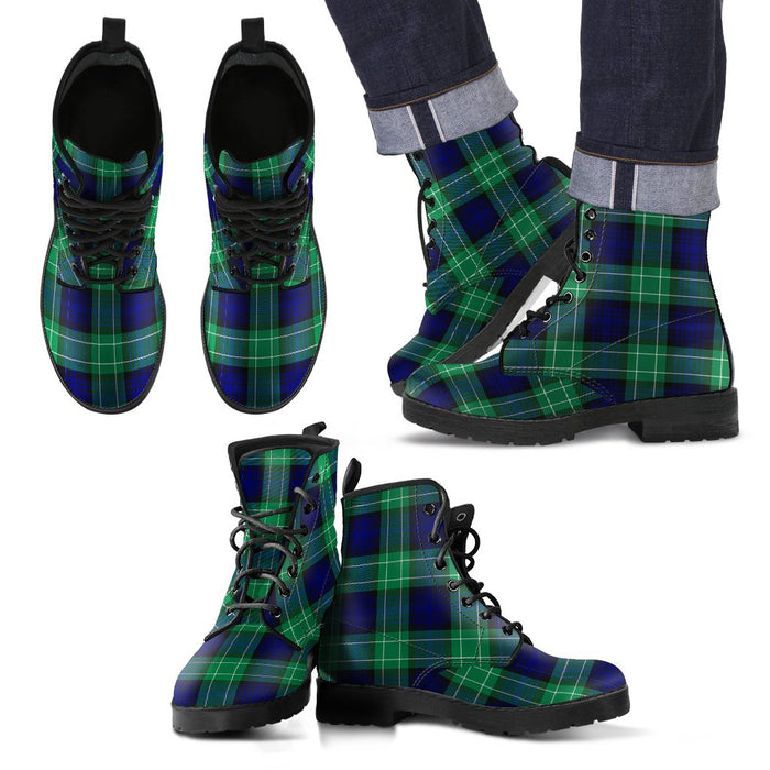 Abercrombie Tartan Leather Boots Footwear Shoes
