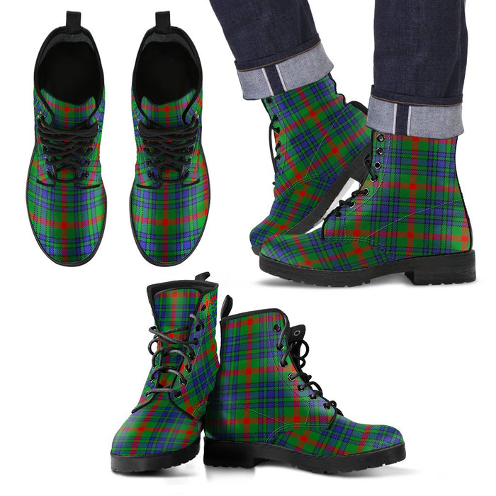 Aiton Tartan Leather Boots Footwear Shoes
