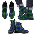 Alexander Tartan Leather Boots Footwear Shoes