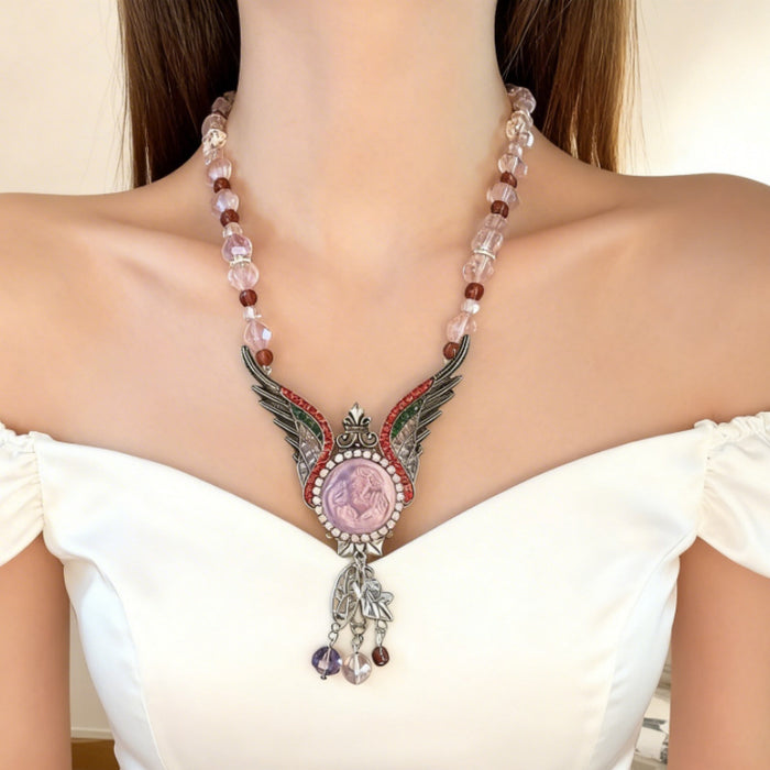 Angel Wings Magnetic Clavicle Chain Necklace