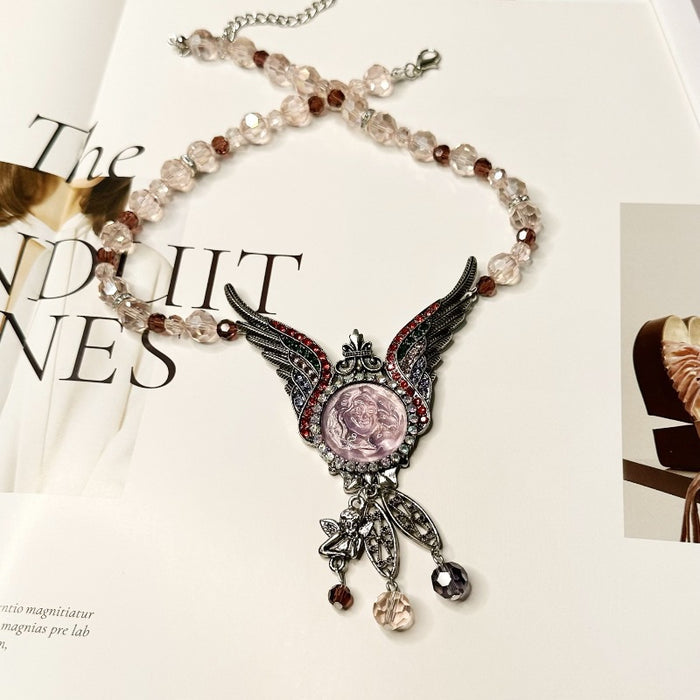 Angel Wings Magnetic Clavicle Chain Necklace