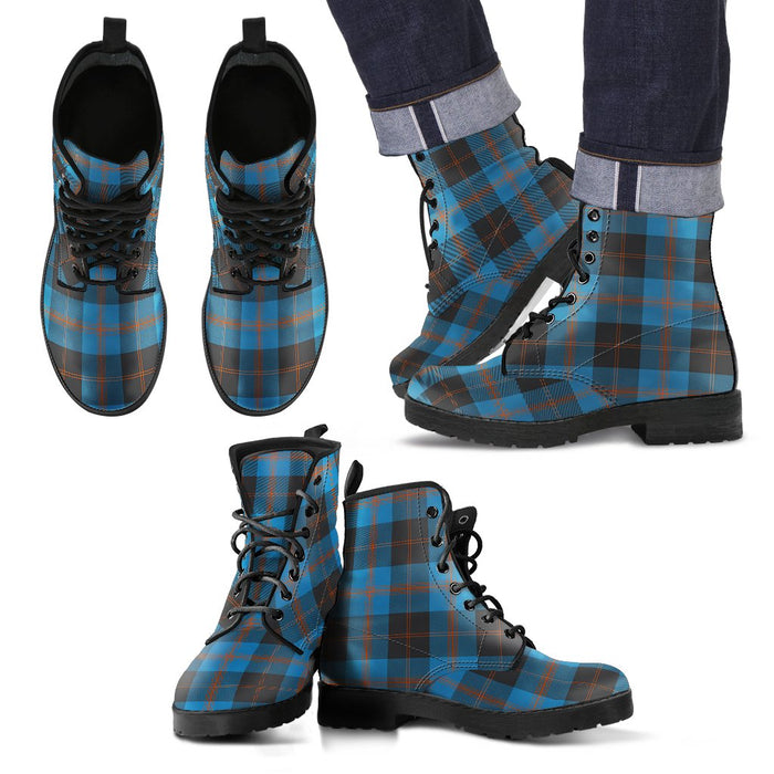Angus Ancient Tartan Leather Boots Footwear Shoes