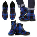 Angus Modern Tartan Leather Boots Footwear Shoes
