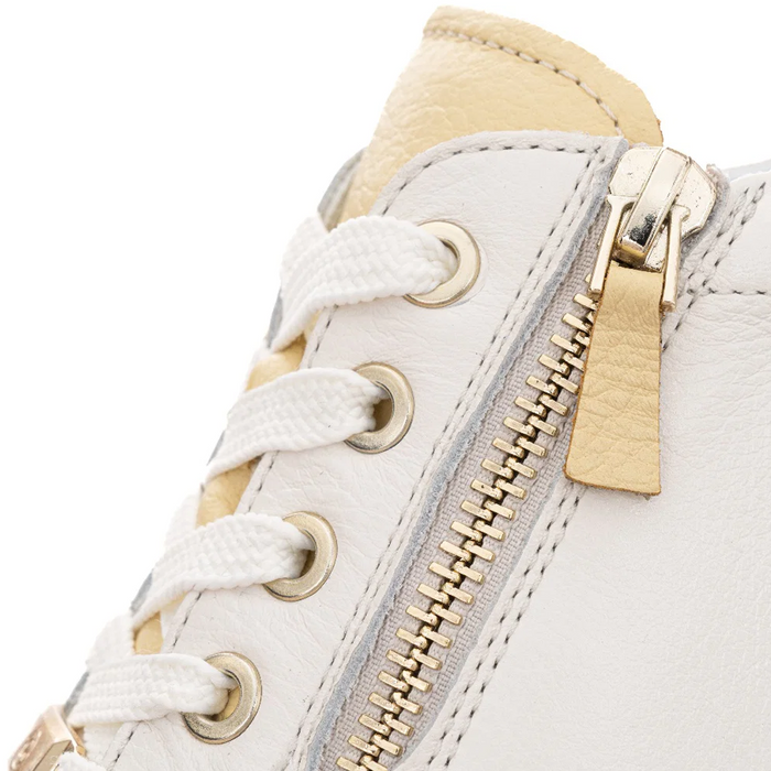 Ara Oleanna Sneaker (Women) - Cream/Vanilla/Aqua/Peach Athletic - Casual - Lace Up - The Heel Shoe Fitters