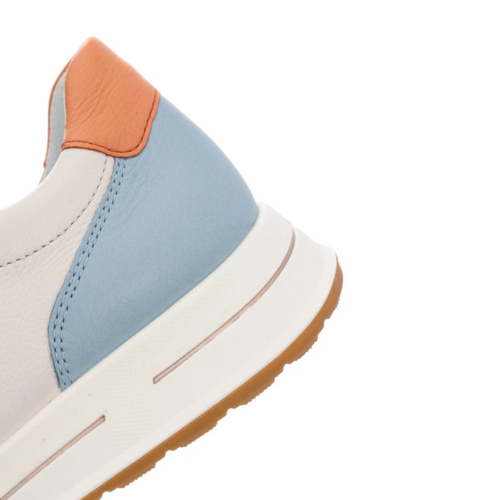 Ara Oleanna Sneaker (Women) - Cream/Vanilla/Aqua/Peach Athletic - Casual - Lace Up - The Heel Shoe Fitters