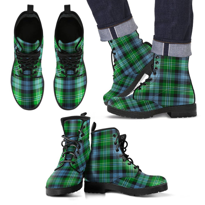 Arbuthnot Ancient Tartan Leather Boots Footwear Shoes