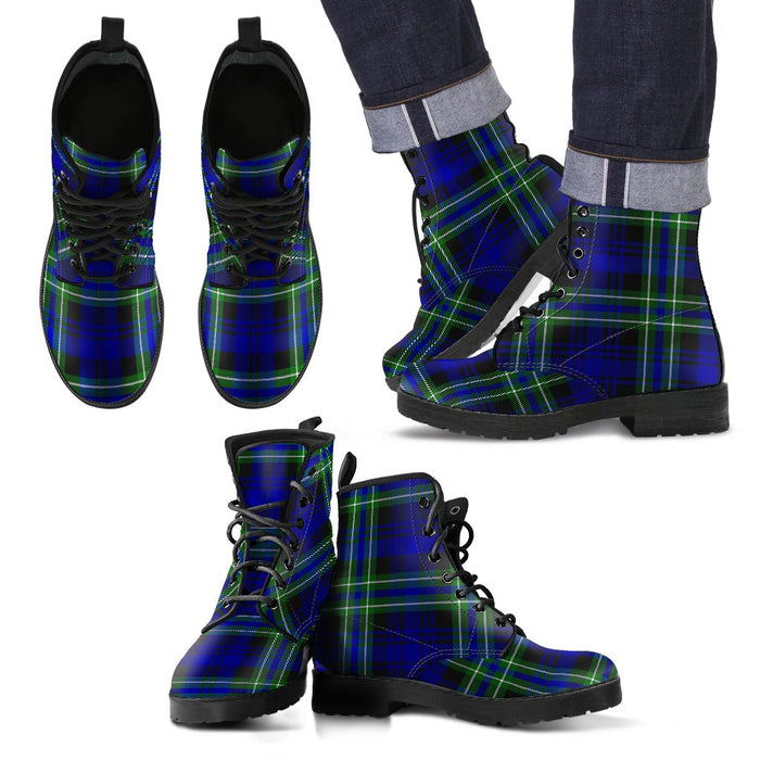 Arbuthnot Modern Tartan Leather Boots Footwear Shoes