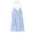 Backless chiffon camisole dress