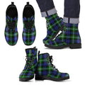 Baillie Modern Tartan Leather Boots Footwear Shoes