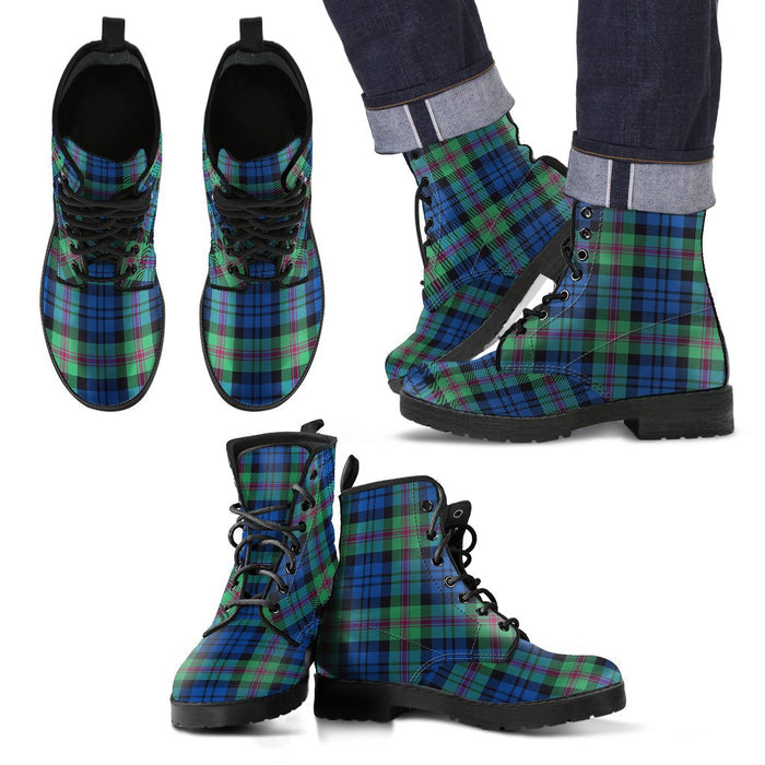 Baird Ancient Tartan Leather Boots Footwear Shoes