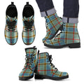Balfour Blue Tartan Leather Boots Footwear Shoes