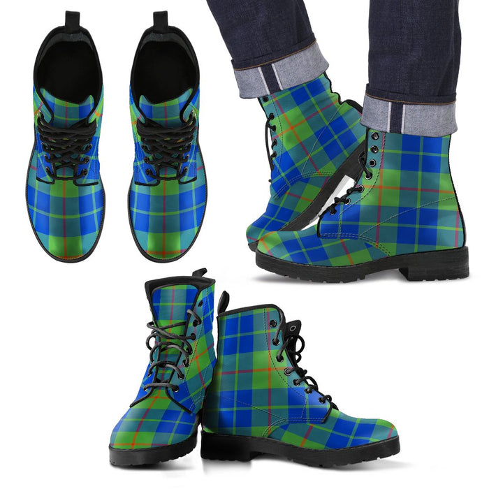 Barclay Hunting Ancient Tartan Leather Boots Footwear Shoes