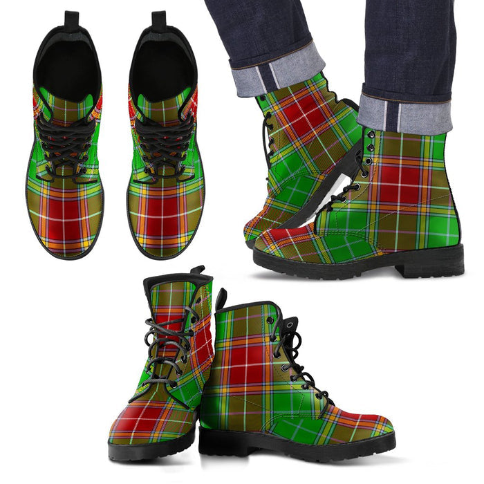 Baxter Modern Tartan Leather Boots Footwear Shoes