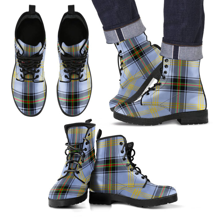 Bell of the Borders Tartan Leather Boots Footwear Shoes
