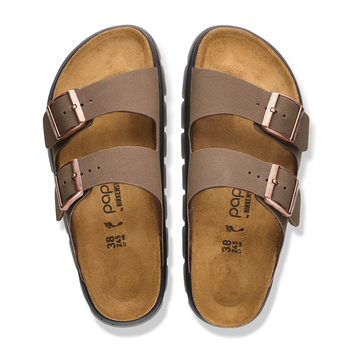 Birkenstock Arizona Chunky Slide Sandal (Women) - Mocha Birkibuc Sandal - Slide - The Heel Shoe Fitters