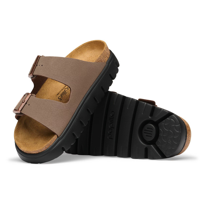 Birkenstock Arizona Chunky Slide Sandal (Women) - Mocha Birkibuc Sandal - Slide - The Heel Shoe Fitters