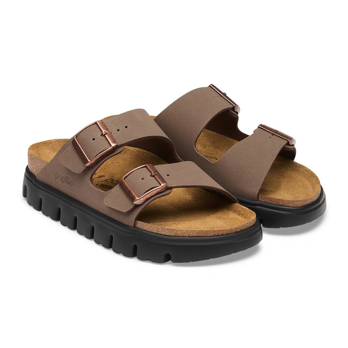 Birkenstock Arizona Chunky Slide Sandal (Women) - Mocha Birkibuc Sandal - Slide - The Heel Shoe Fitters