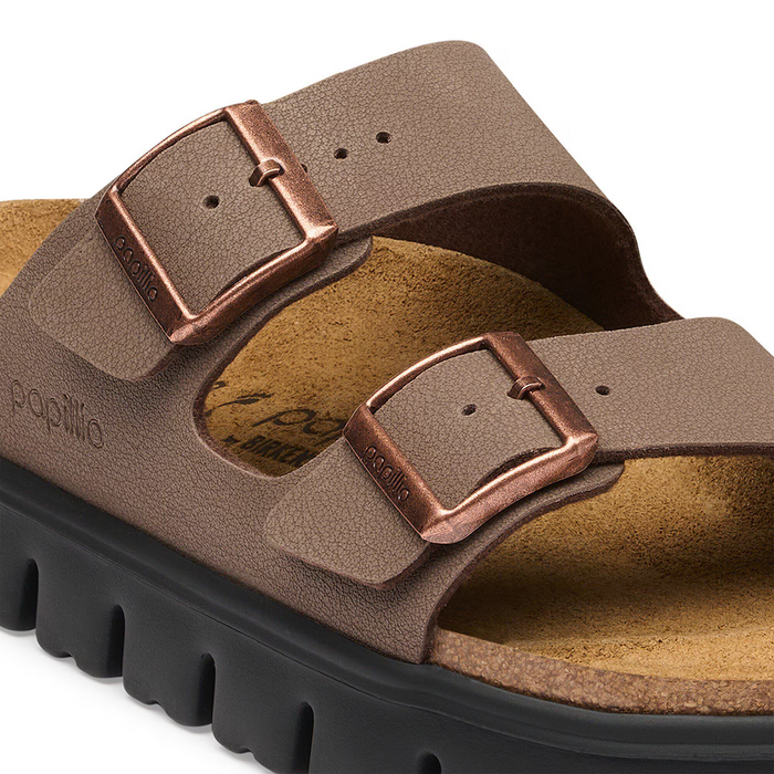 Birkenstock Arizona Chunky Slide Sandal (Women) - Mocha Birkibuc Sandal - Slide - The Heel Shoe Fitters