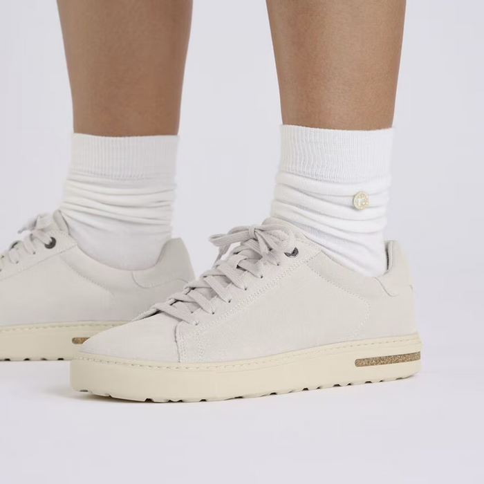 Birkenstock Bend Narrow Sneaker (Women) - Antique White Suede Athletic - Casual - Lace Up - The Heel Shoe Fitters