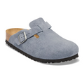 Birkenstock Boston Clog (Men) - Stone Blue Suede Dress-Casual - Clogs & Mules - The Heel Shoe Fitters