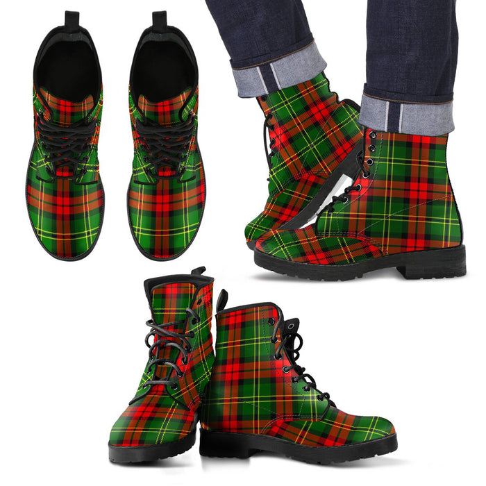 Blackstock Tartan Leather Boots Footwear Shoes