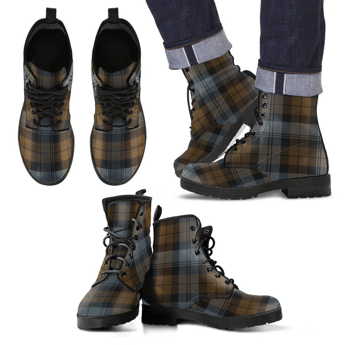 BlackWatch Weathered Tartan Leather Boots Footwear Shoes