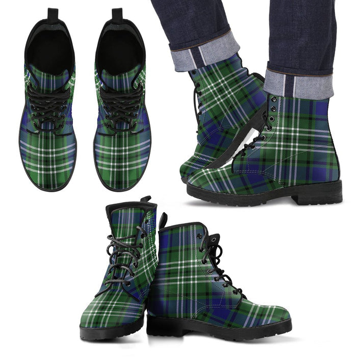 Blyth Tartan Leather Boots Footwear Shoes