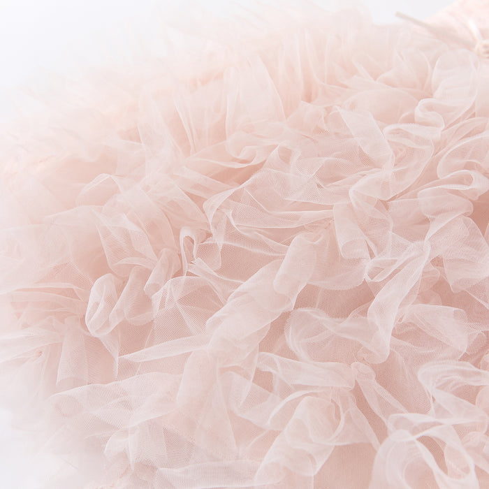 Bow Backless Dress, Baby Girl Cool Sweet Princess Mesh Puff Skirt