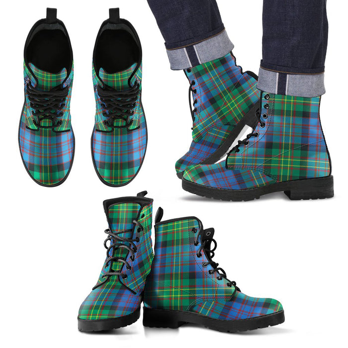 Bowie Ancient Tartan Leather Boots Footwear Shoes