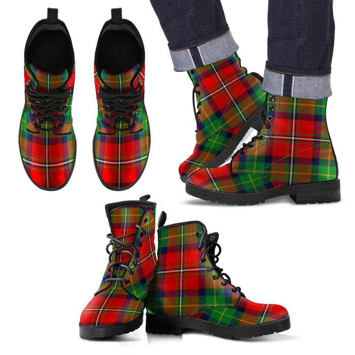 Boyd Modern Tartan Leather Boots Footwear Shoes