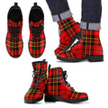 Brodie Modern Tartan Leather Boots Footwear Shoes