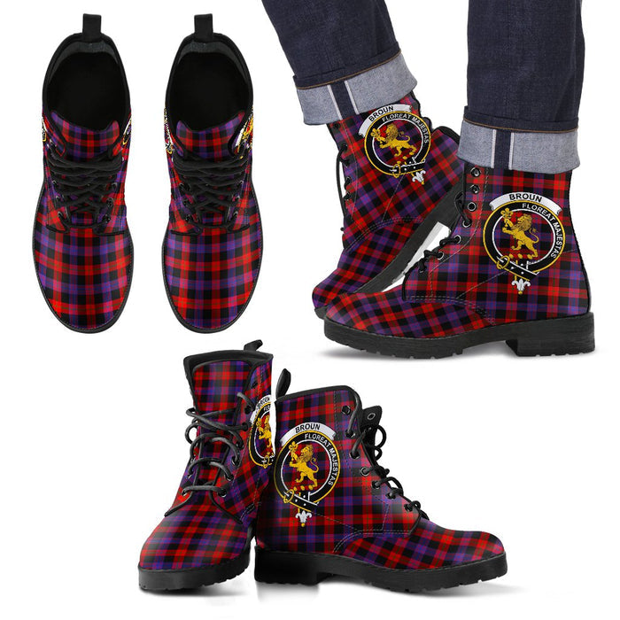 Broun Modern Leather Boots Footwear Shoes