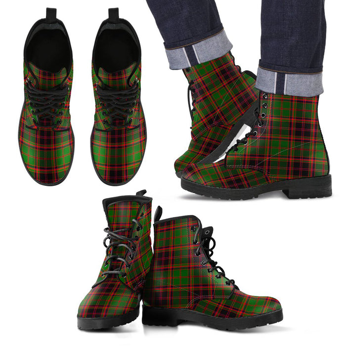 Buchan Modern Tartan Leather Boots Footwear Shoes