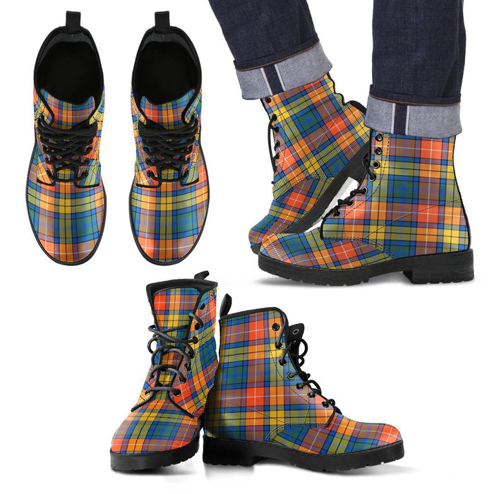 Buchanan Ancient Tartan Leather Boots Footwear Shoes