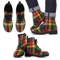 Buchanan Modern Tartan Leather Boots Footwear Shoes