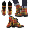 Buchanan Old Set Weathered Tartan Leather Boots Footwear Shoes
