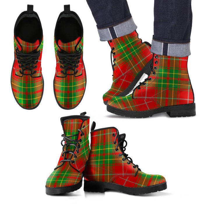 Burnett Ancient Tartan Leather Boots Footwear Shoes