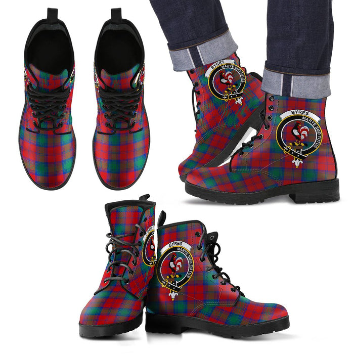 Byres Leather Boots Footwear Shoes