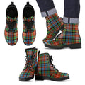 Caledonia Ancient Tartan Leather Boots Footwear Shoes