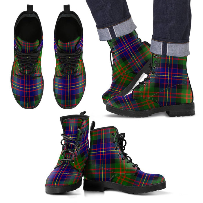 Cameron of Erracht Modern Tartan Leather Boots Footwear Shoes