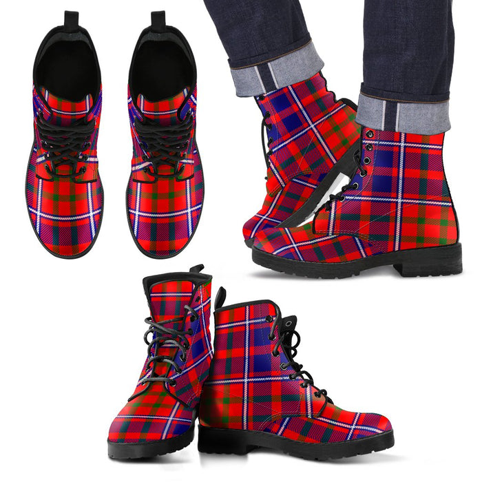 Cameron of Lochiel Modern Tartan Leather Boots Footwear Shoes