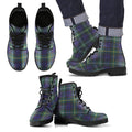 Campbell Argyll Modern Tartan Leather Boots Footwear Shoes